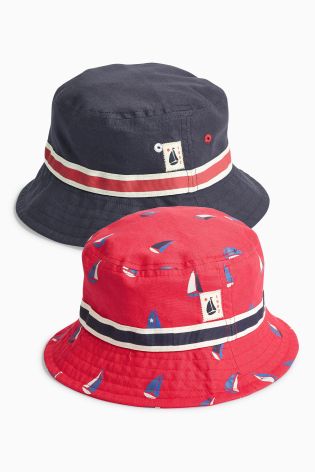 Multi Boat Fisherman's Hats Two Pack (Younger Boys)